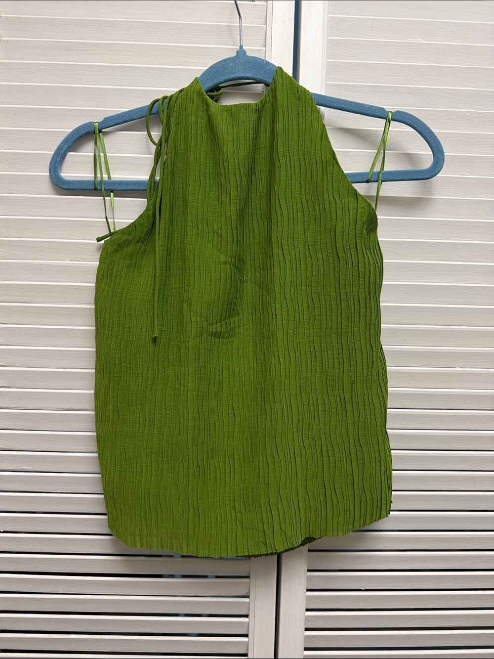 Green Textured Halter top- Stylish Women’s top